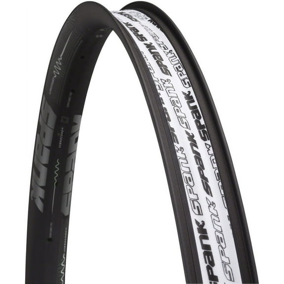 Spank Spike 350 Vibrocore 27.5" Rim 32H Black Tubeless Ready 30mm Wide Alloy