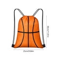 thumbnail image 3 of Yhmxh Ball Print Drawstring Bags Backpack Bag Baseball with Soccer/Basketball/Rugby Background String Bag Cute Sports Ball Pattern Gym Backpack for Women Men Lightweight Sports Yoga Travel Bag, 3 of 6