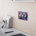 thumbnail image 5 of Yayeee Toggle Light Switch Wall Plate 3-Gang 6.37"x4.48" Decorative Outlet Cover, Purple Window Scene, 5 of 7