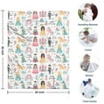 thumbnail image 4 of Fantasy Princess Pattern Blanket,Comfortable Soft Flannel Throw Blanket,All Season,Warm Lightweight Blankets for Sofa Bed Couch Living Room Chair,30"x40", 4 of 4