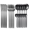 thumbnail image 1 of Juego de 24 Uds de cubiertos, vajilla, juegos de platos, cuchillos, cucharas, juego de tenedores, cubiertos de acero inoxidable, vajilla, juego de cuchara, 1 of 3