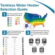Senville 13KW Tankless Water Heater 240V | Instant Hot Water Up to 3.1 GPM (Warm Climates)