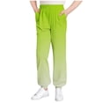 thumbnail image 3 of SROBPTY Kids Fall Pants, Toddler Long Sweatpants, Children Boys Girls Printed Thin Outside Full Length Sports Pants Green,3-4 Years, 3 of 5