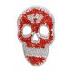 thumbnail image 5 of Parches de hierro con patrón de calavera roja, bricolaje, fabricación de diamantes de imitación, parches prácticos decorativos, costura para sombreros y bolsas, 5 of 12
