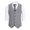 Gray, variant on Kiplyki Men's Single-breasted Vest Gilet Fit Breathable Business Casual Streetwear Jacket