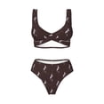 thumbnail image 4 of Daiia Leopard Print Women's Bikini Set Two Piece Swimsuit High Waisted Bikini Adjustable Straps Bikini Perfect for Beach, Pool, and Summer Vacation-Small, 4 of 9