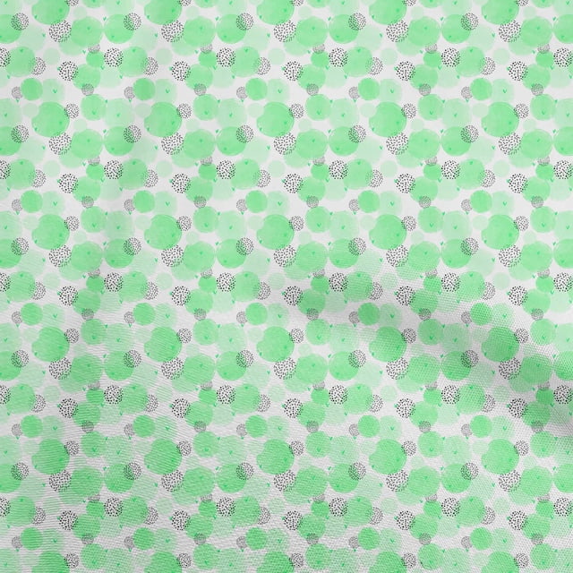 oneOone Rayon Light Green Fabric Abstract Fabric For Sewing Printed Craft Fabric By The Yard 56 Inch Wide
