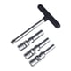 thumbnail image 1 of 4 Piezas Extractor de Bujías de Incandescencia Juego Universal de Sockets Metálicos Barra para Reparar Autos Kit para Mecánicos y Usuarios Domésticos, 1 of 9