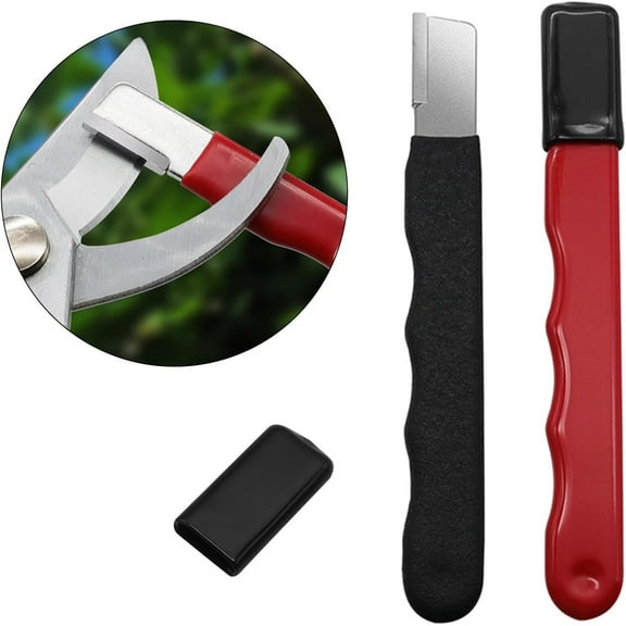 Outdoor Garden Scissors Sharpener, Knife Sharpening Tool, Portable Grinding Stone, for Kitchen Knives, Hunting Gear, and Diy Projects, Black, by FAJHHA