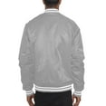 thumbnail image 3 of Men's Premium Classic Snap Button Baseball Letterman Varsity Bomber Jacket Windbreaker, 3 of 5