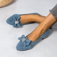 thumbnail image 6 of Viluyesy Womens Suede Ballet Flats, Slip On Pointed Toe 2026 Fashion Shallow Casual Office Dressy Shoes Blue US6, 6 of 9