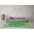 thumbnail image 3 of Ahgly Company Indoor Square Persian Emerald Green Traditional Area Rugs, 5' Square, 3 of 4
