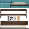 thumbnail image 7 of Acacia Mervyn Solid Wood Bed Frame Without headboard King Chocolate, 7 of 7