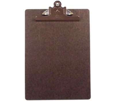 6 Pack A&W Clipboard Small Brown 