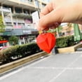 thumbnail image 4 of 6pcs Día de San Valentín Forma de corazón Llavero Colgantes PVC Llavero Bolsa Colgantes Red, 4 of 5