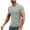 Gray, variant on Vhkiploz Active Workout Tops for Men Zipper Short Sleeve V-Neck Summer Shirt Casual Training Running Business Work Vacation Casual Solid Color Blouse