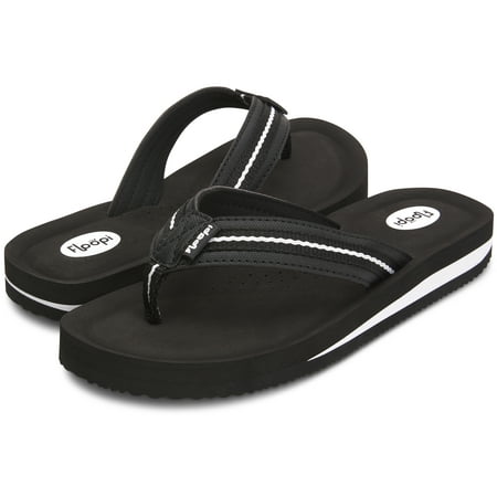 

Floopi Women s Summer Thong Sandals Comfort Heel Cushion Molded EVA Isole for Support-Soft Jersey Lining Non Slip Soles Flip Flops