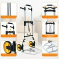 thumbnail image 5 of 380 LB Capacity Folding Hand Truck Heavy Duty Foldable Dolly Cart with Wheels, Aluminum Collapsible Hand Cart Portable Trolley Dolley with Telescoping Handle for Moving Use, 5 of 6