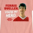 thumbnail image 3 of Ferris Bueller's Day Off - Ferris My Hero - Toddler And Youth Girls Short Sleeve Graphic T-Shirt, 3 of 5