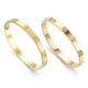 thumbnail image 1 of Pulseras de amistad FOLOOTY, paquete de 2 unidades, para mujer, chapadas en oro de 18 quilates, 1 of 6