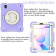 thumbnail image 7 of TECH CIRCLE Kids Case for Apple iPad mini 6th Gen 8.3-inch 2021 - Rugged Protective Handle Kickstand Shockproof Hybrid TPU PC Cover Shoulder Strap Pencil Holder Case for Apple iPad mini 6-Lightpurple, 7 of 7