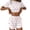 White, variant on CQXIDFH Pajamas Set for Women Side Split Shorts and Top Set 2 Piece Cute Comfy Summer Loungewear Soft PJ Loungewear Sleepwear
