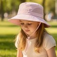 thumbnail image 7 of Gibobby Baby Sun Hat UPF 50+ Sun Protective Toddler Bucket Hat Cartoon Print Wide Brim Summer Outdoor Play Beach Hat for Boys Girls 12-18 Months 1T 2T 3T 4T 5T 6T(6-10 Years,Pink), 7 of 7