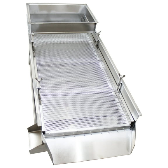 Electric Linear Sifter Machine Stainless Steel Vibrating Screen 1 Layer 3mm Screen 2 Motor