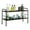 Black, variant on Home-Complete 2 Tier Under Sink Organizer with 8 Removable Panels (Black)