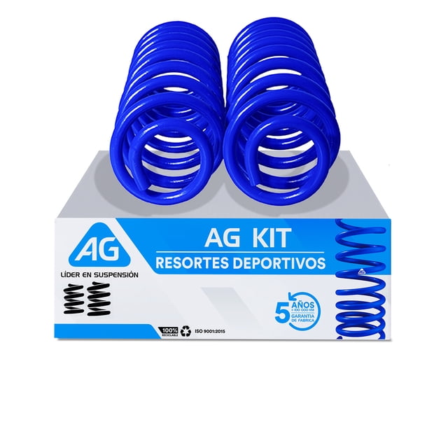 Resortes AG Kit para Auto Traseros para Volkswagen Derby Classic 1995 a 2008 2 Piezas Nuevos