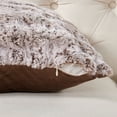 thumbnail image 6 of Home Soft Things Variegated Faux Fur Pillow Covers, 1 piece, 20"x20", Coffee, 6 of 8