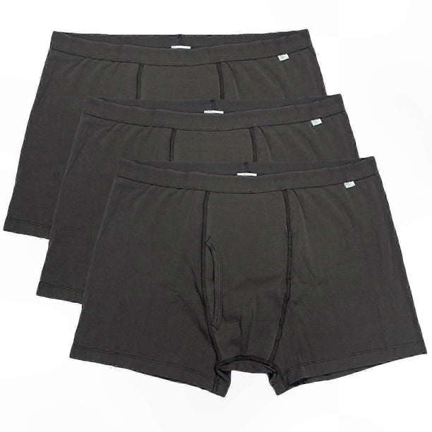 Gray Men's Cotton Underwear with Leak-Proof and Washable Design for Everyday Comfort