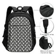 thumbnail image 3 of Fotbe Bowling Pins Mochila con Estampado y Puerto USB para Hombre y Mujer, Mochila Antirrobo, Mochila de Viaje, Mochila Escolar, Mochila Universitaria, 3 of 7
