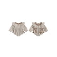 thumbnail image 2 of BemeyourBBs Baby Girls Fall Romper Stripe Print Football Long Sleeve Jumpsuit, 2 of 9