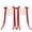 Red, variant on Sheer Lace Wedding Chair Signs, Custom Just Married Lace Sweetheart Table Decor for Bride and Groom, Mr & Mrs Chair Cover for Wedding Ceremony Reception, Photo-Ready Decor Banner Set of 2