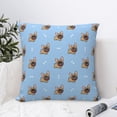 thumbnail image 4 of Pofeuu Brown French Bulldog Print Double-sided plush pillowcase Square Throw Pillow Covers Pillows Cover for Living Room Bedroom Sofa Couch Cushion Cover（No pillow core）-18"x18", 4 of 7