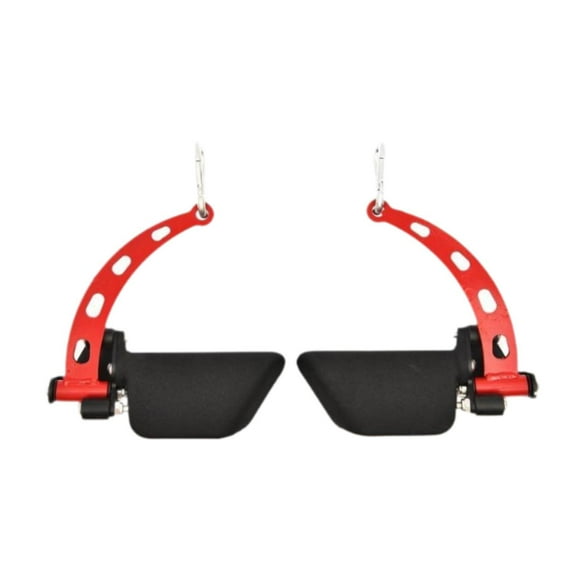 DYNWAVECA LAT Pull Down Bar Cable Machine Attachment Exercises Ergonomic Sturdy AntiSlip Fitness Pulldown Handle for Weight Lifting Gym Red