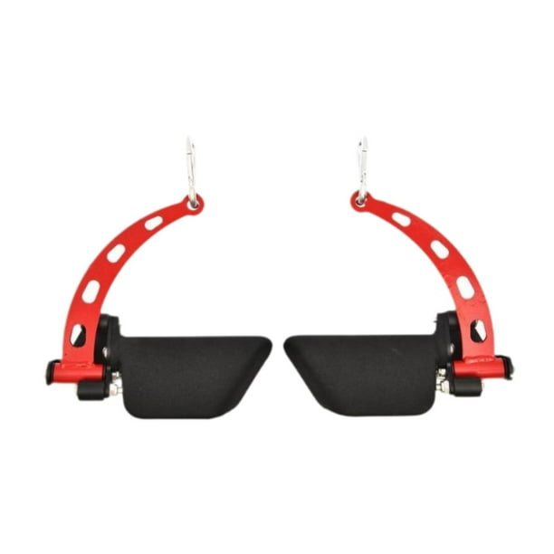 Barra de dominadas LAT con agarre múltiple para ejercicios de fitness, ergonómica, con mango ancho Rojo