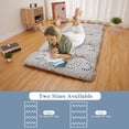 thumbnail image 4 of Twin/Full Size Floral Pattern Japanese Futon Mattress for Adults, Comfty Futon Mattress for Guest Room Kids Room, Sleeping Mattress for Floor Roll Up Camping Mattress, Camping Travel, Disc Flower, 4 of 9