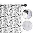 thumbnail image 4 of Blackout Kids Curtains,BlackWhite Lemon Fruit Slices White Pattern Childrens Insulated Curtains Set Of 2,Bedroom Essentials,Toddler Room Decor 42"x54", 4 of 5