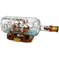 thumbnail image 3 of LEGO Ideas Ship in a Bottle 92177 Expert Building Kit, Snap Together Model Ship, Collectible Display Set and Toy for Adults (953 Pieces), 3 of 5