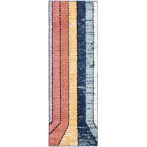 Rugs.Com Tagine Collection Rug – 6 Ft Runner Multi Medium-Pile Rug Perfect For Living Rooms, Kitchens, Entryways