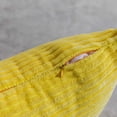thumbnail image 4 of IMMEKEY Pillow Cover Set of 2 Plush Striped Corduroy Velvet Throw Pillows , 18x18 inch, Yellow, 4 of 7
