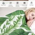 thumbnail image 3 of ONETECH  Tropical Palm Leaf Blanket 50" x 60" Green Giant Leaves Throw Blankets for Sofa or Bed, 3 of 6