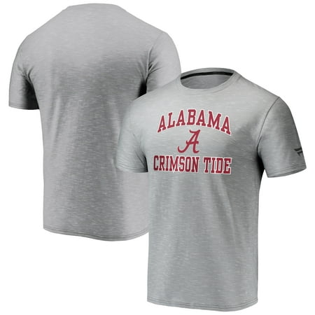 Men’s Fanatics Branded Gray Alabama Crimson Tide Heart and Soul Space-Dye T-Shirt