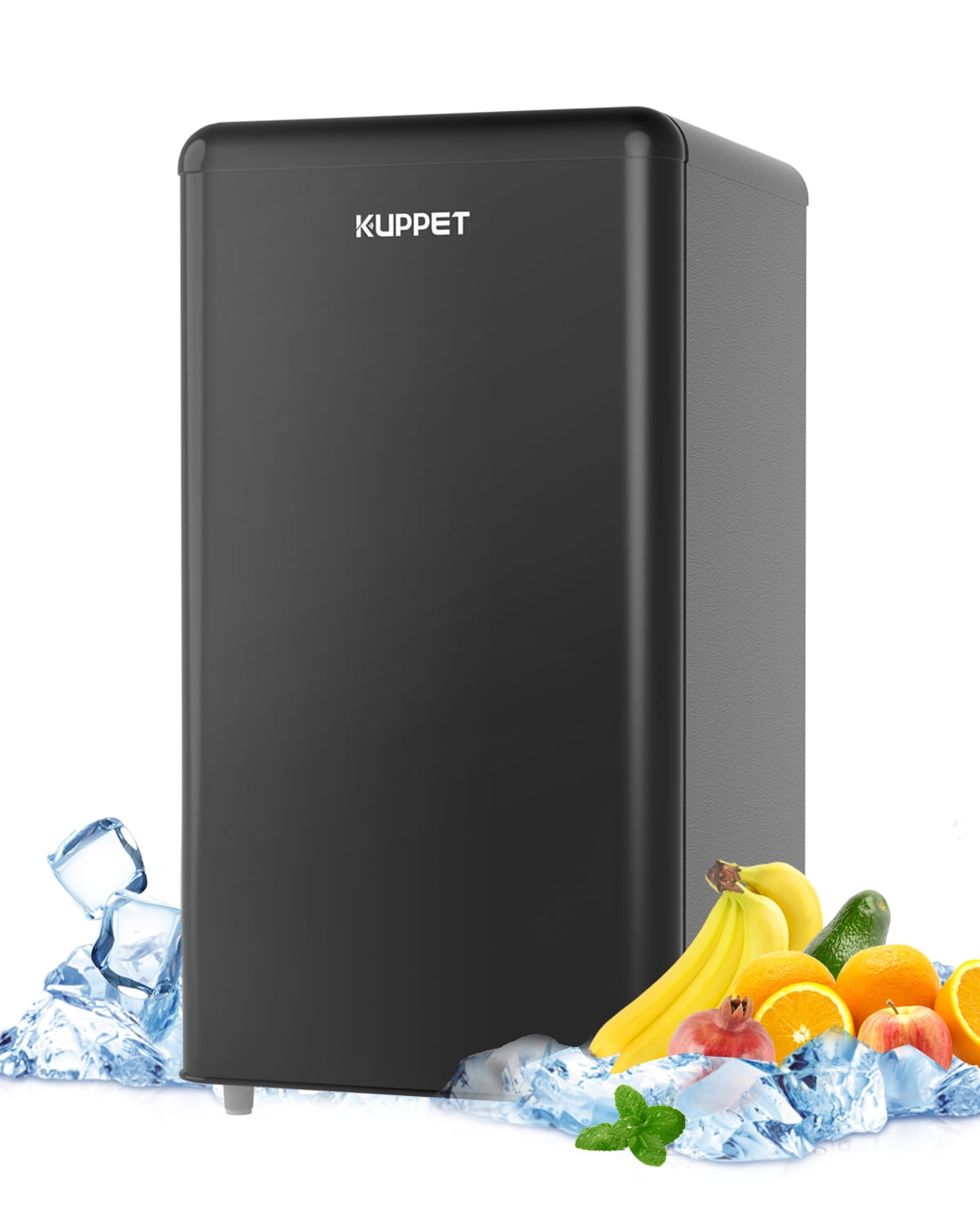 KUPPET Compact Refrigerator, Mini fridge with Thermostat Adjustable for