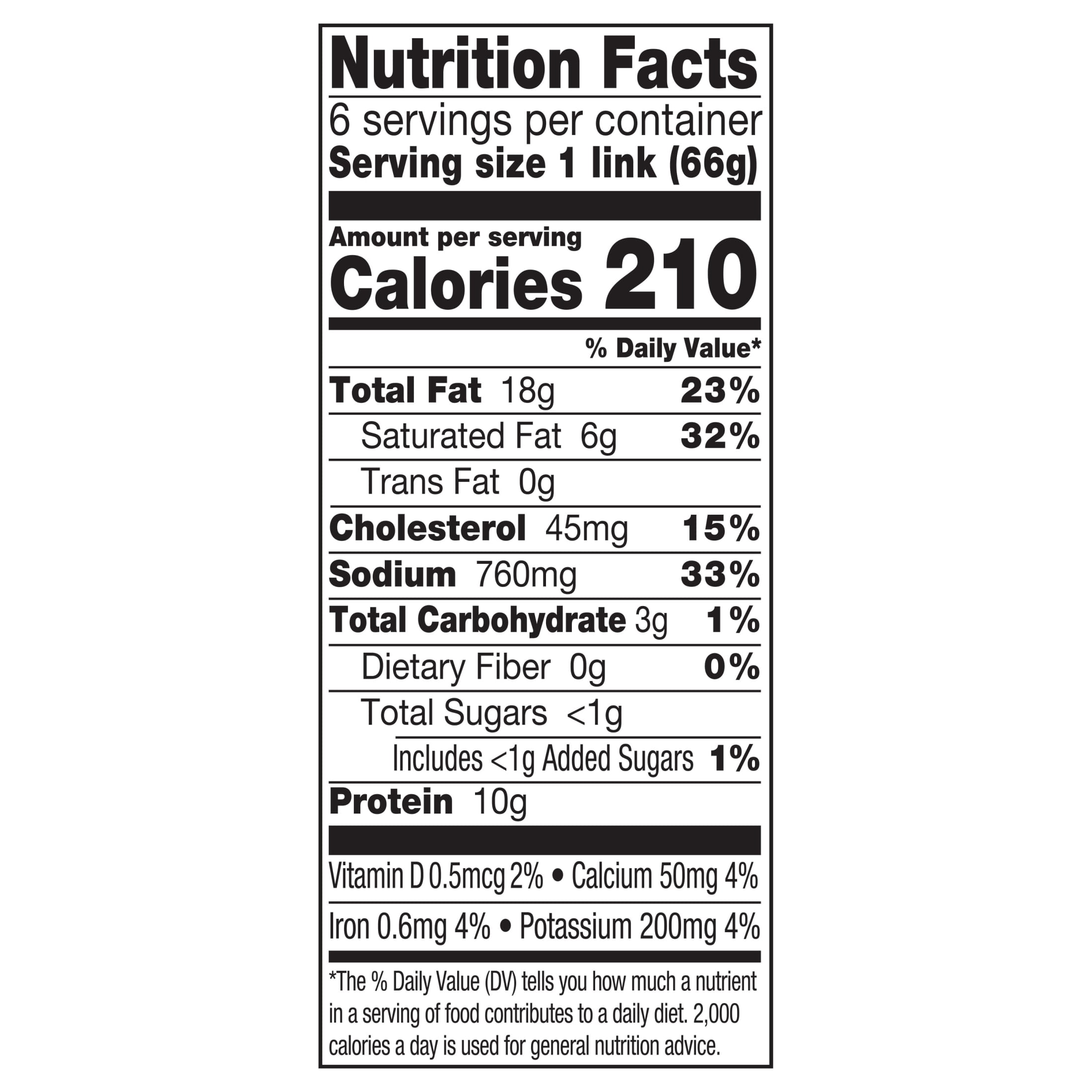 Johnsonville Chili Cheese Smoked Sausage, 6 Links, 14 oz