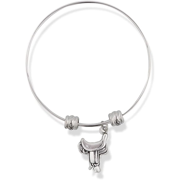 EPJ English Riding Horse Saddle Fancy Charm Bangle (alloy, ConsumerAudience, StainlessSteel)