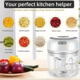 thumbnail image 3 of Kitchen Multi ElectricFood Processor Garlic Chopper Mincer for Pepper Onion, 3 of 9