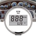 thumbnail image 1 of Compteur de Révolution Moteur Tachymètre Étanche avec Écran LCD 52mm/2 Po IP67 Rétroéclairage Rouge 9-32V, 1 of 7